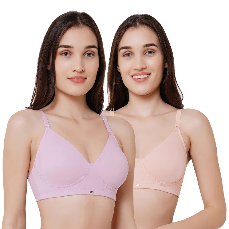 Non padded Non wired  full coverage t-shirt Bra (PACK OF 2) CB-337