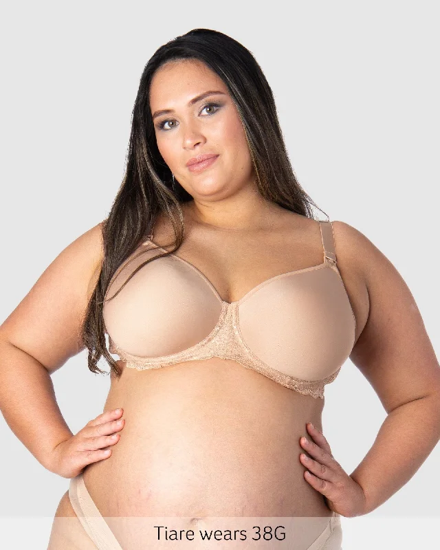 Obsession Contour T-Shirt Nursing Bra - Almond