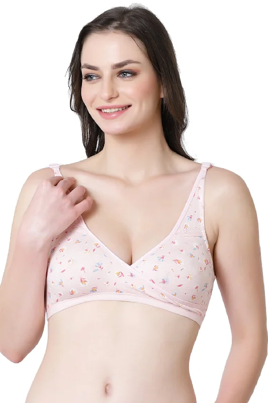 Organic Cotton Antimicrobial Sleeping/Feeding Bra-IMB007H