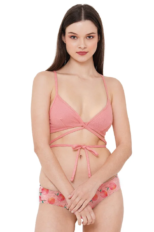 Organic Cotton Bralette_ISB117-Peach-