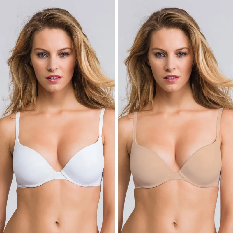 Pack Of 2 -  Luchina Push Up Double Padded Bra