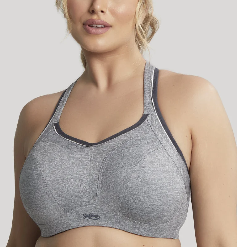 Panache Sculptresse Charcoal Marl Unlined Sports Bra 9441