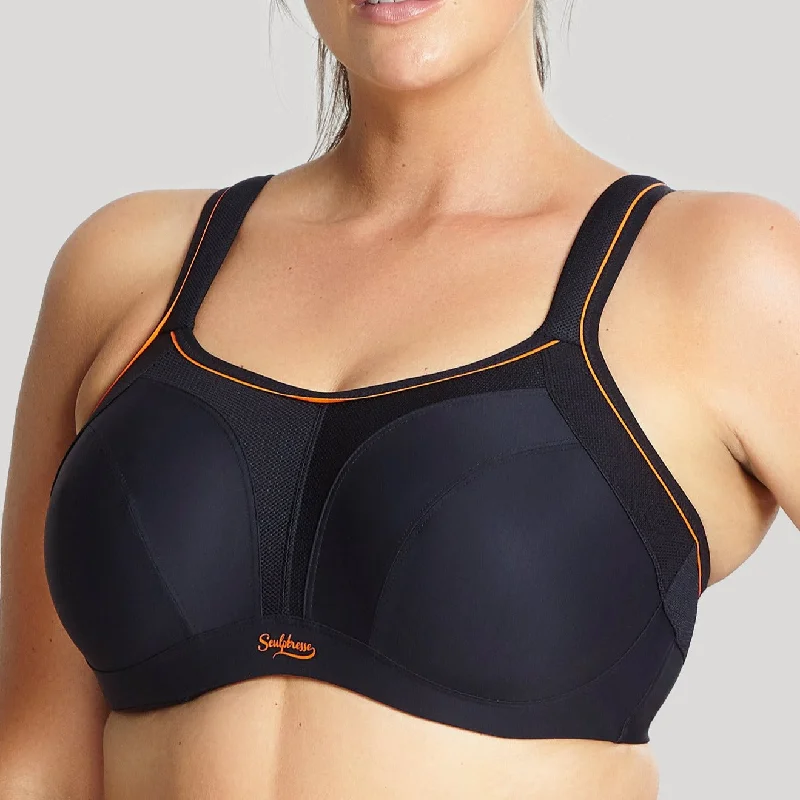 Panache Sculptresse Black Unlined Sports Bra 9441