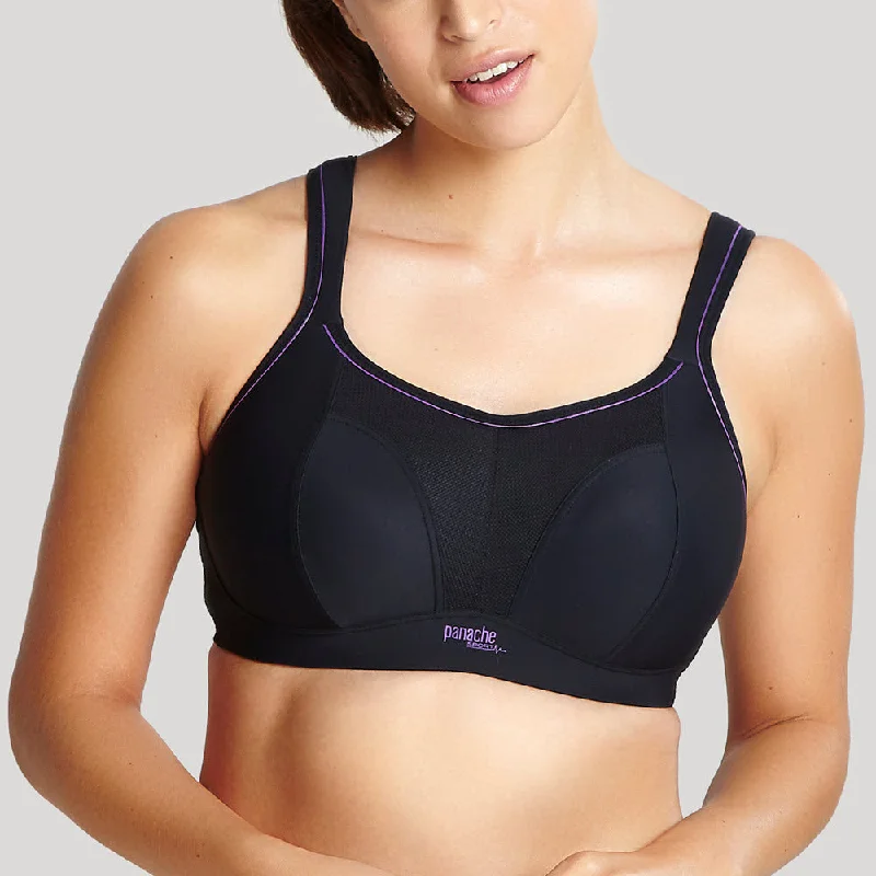 Panache Black Wireless Sports Bra 7341