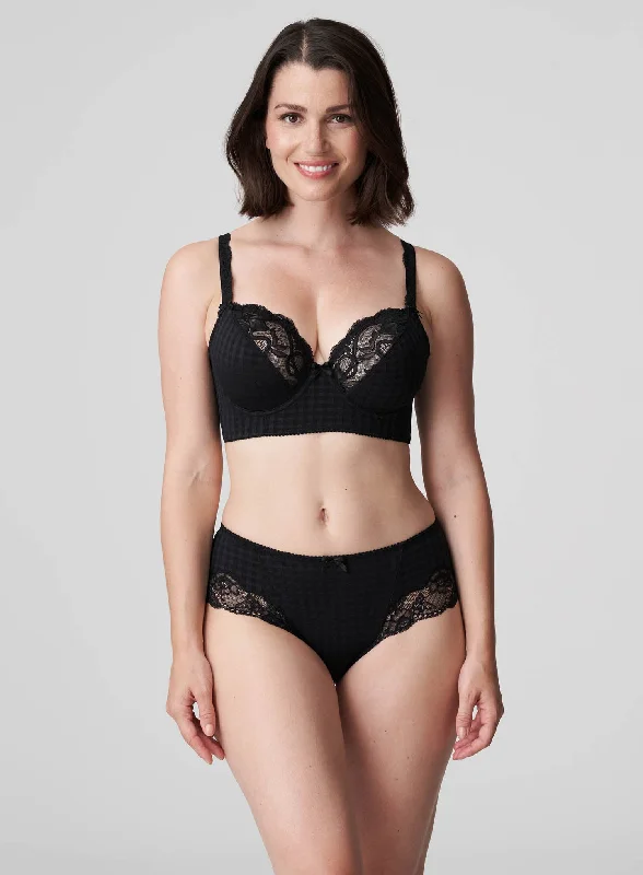 PrimaDonna: Madison Deep Plunge Longline Black