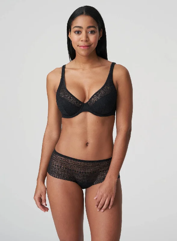 PrimaDonna Twist: Epirus Half Padded Plunge Underwired Bra Black