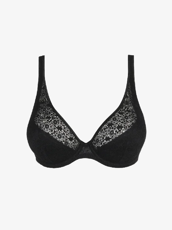 Epirus Plunge Bra - Black