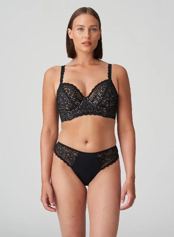 PrimaDonna Twist: I Do Deep Plunge Balcony Longline Bra Black