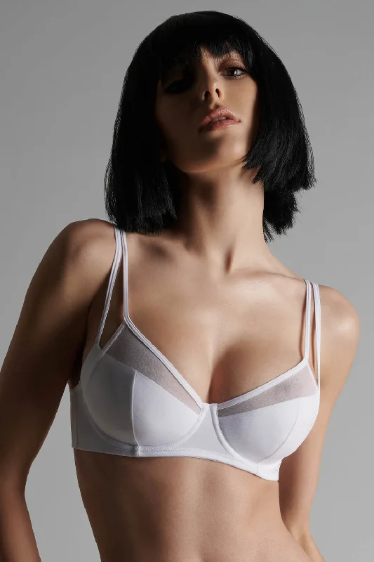 Pure Tentation White Push Up Bra