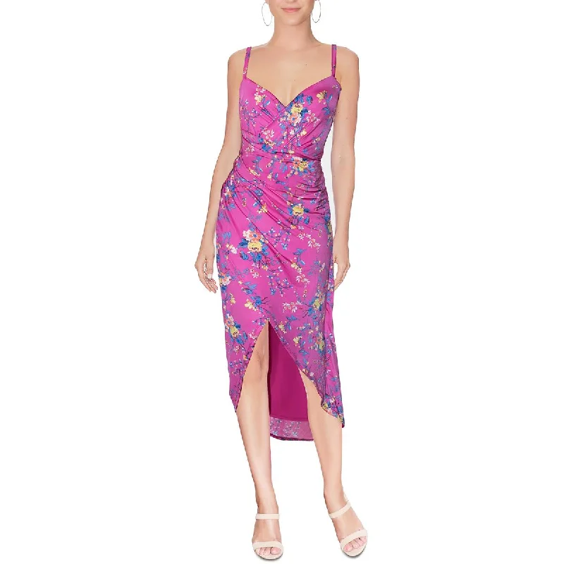 Rachel Rachel Roy Womens Floral Long Wrap Dress