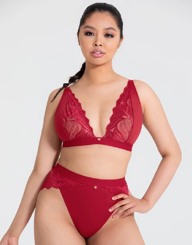 Scantilly Indulgence Non-Wired Bralette Red