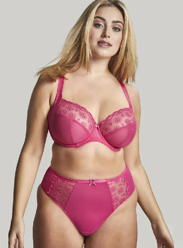 Sculptresse: Harmony Underwired Plunge Bra Hot Pink