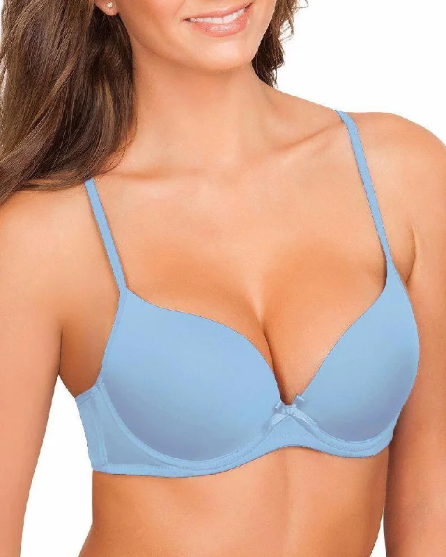 Secret Treasures - Walmart - T-shirt Bra - Soft Padded Underwired Pushup Bra - Sky Blue