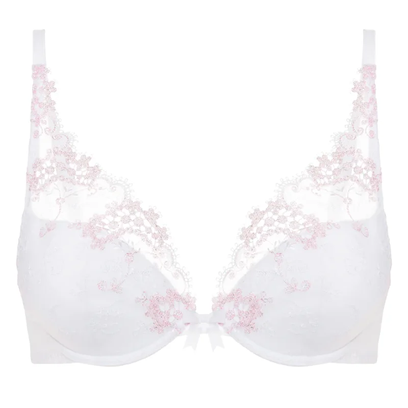 Simone Perele Wish Triangle Bra Crystal White