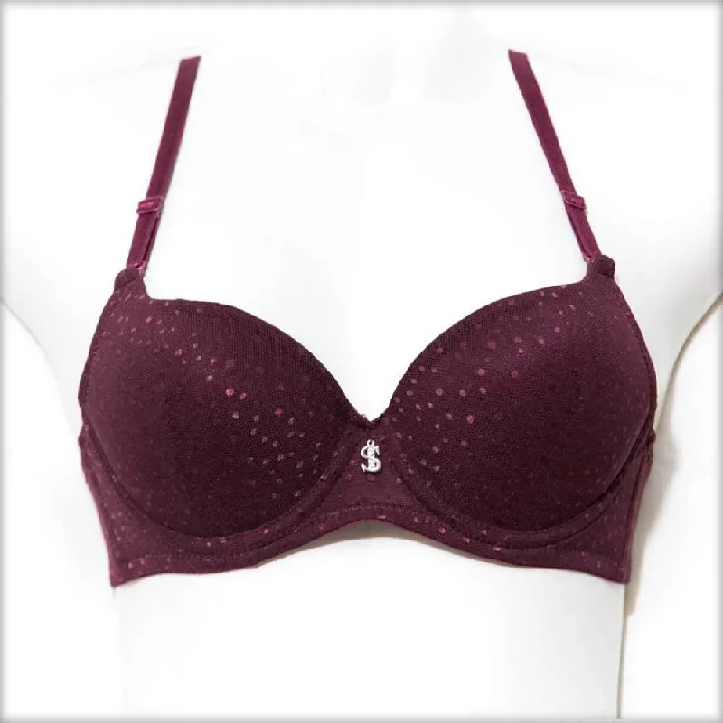 Sister Hood Pushup Bra Maroon