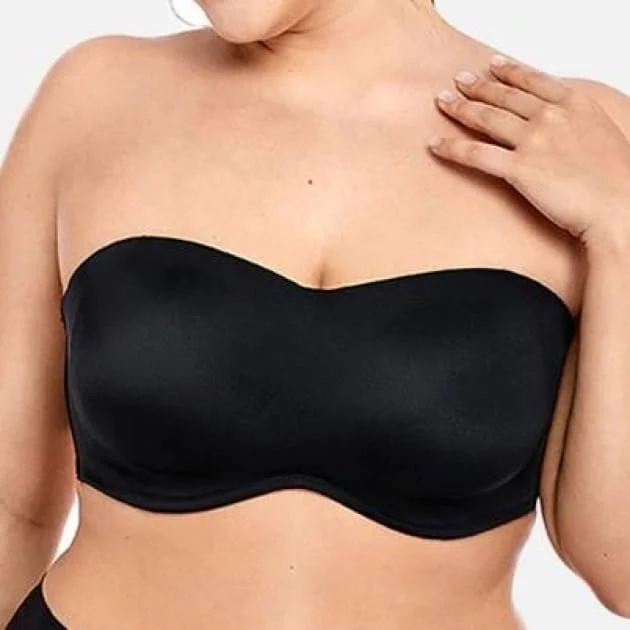 Smooth Convertible Strapless Black Minimizer Bra