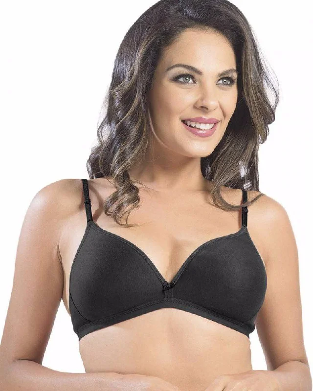 Sonari Omania Bra - Black - Non Padded Non Wired - Imported Bra