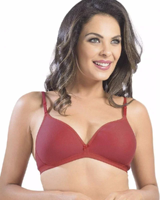 Sonari Omania Bra - Red - Non Padded Non Wired - Imported Bra