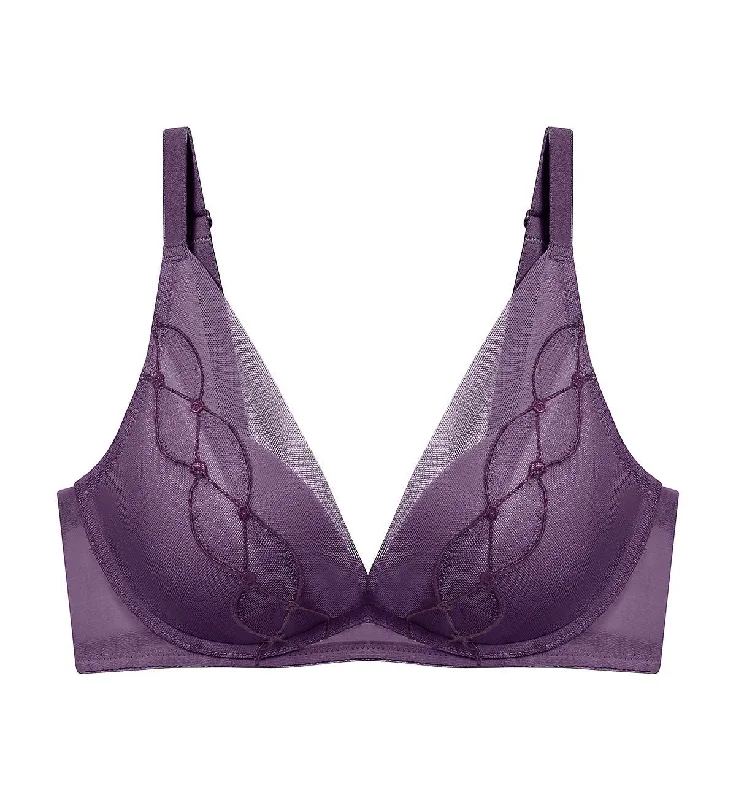 STYLE SEDUCTION NON WIRED PUSH UP DEEP V BRA