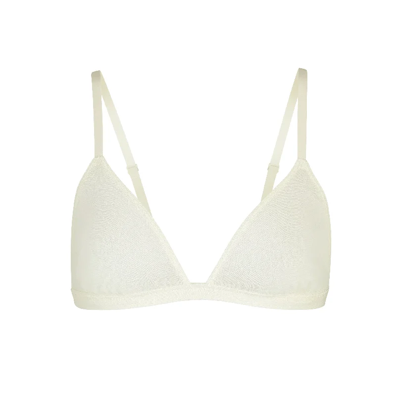 SUMMER MESH TRIANGLE BRALETTE | BONE