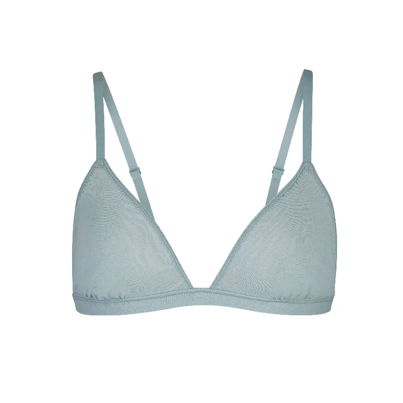 SUMMER MESH TRIANGLE BRALETTE | SKY