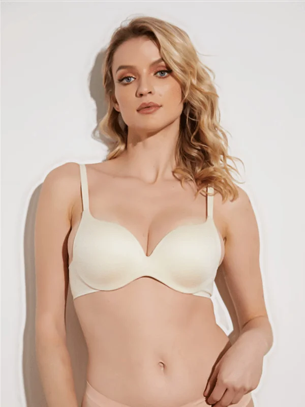 Super Padded T-Shirt Bra Add Two Cups Nude