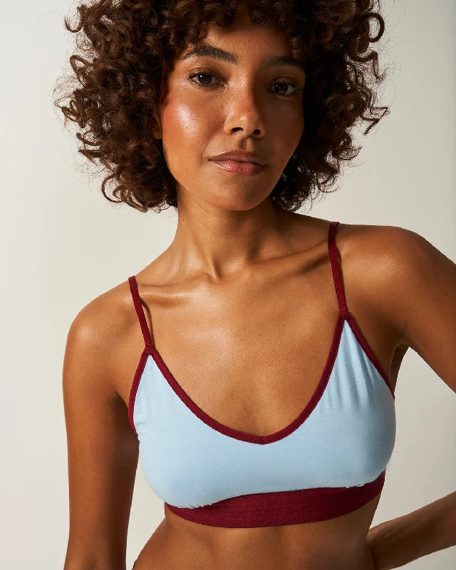 T-Shirt Bra - Aruba Blue and Rouge