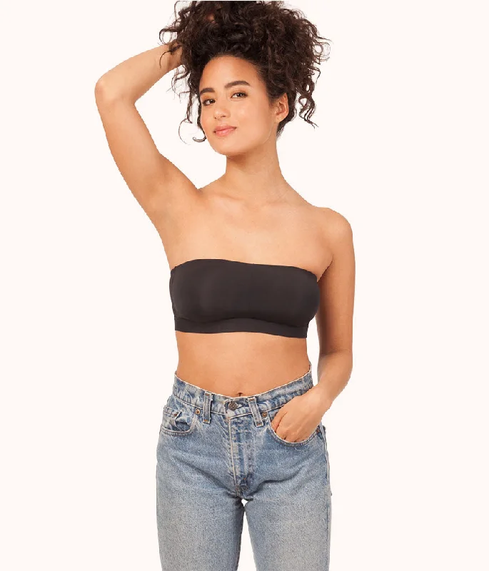 The Bandeau Strapless: Jet Black