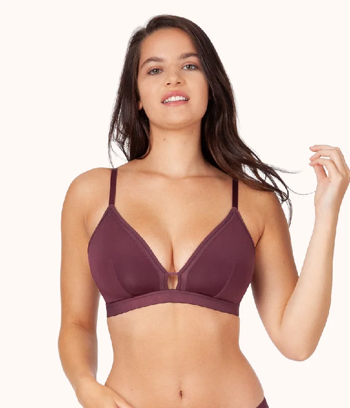 The Busty Bralette: Plum