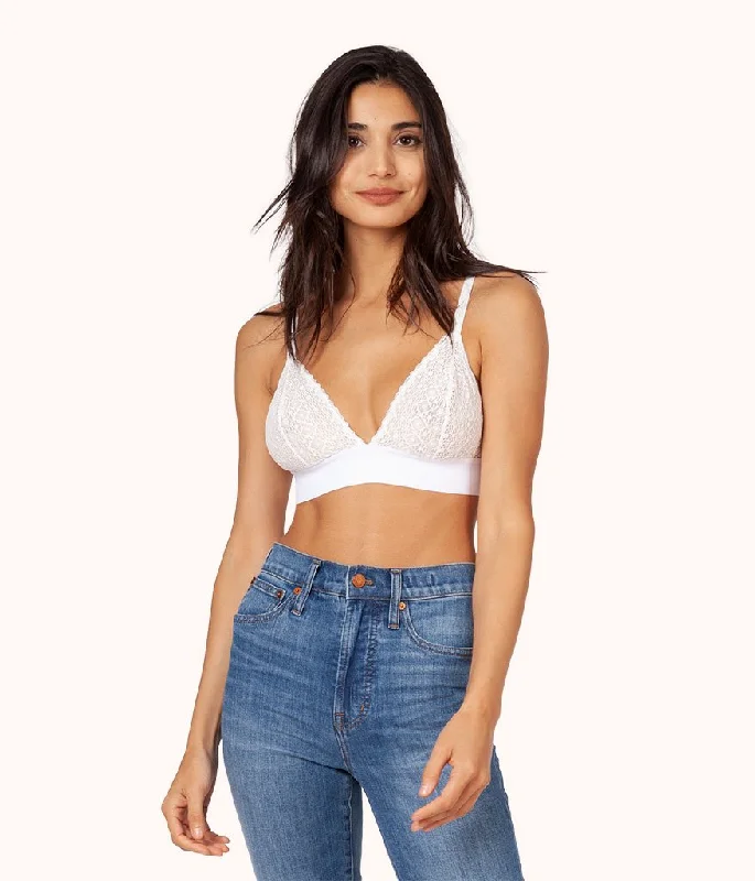 The Crochet Lace Bralette: White