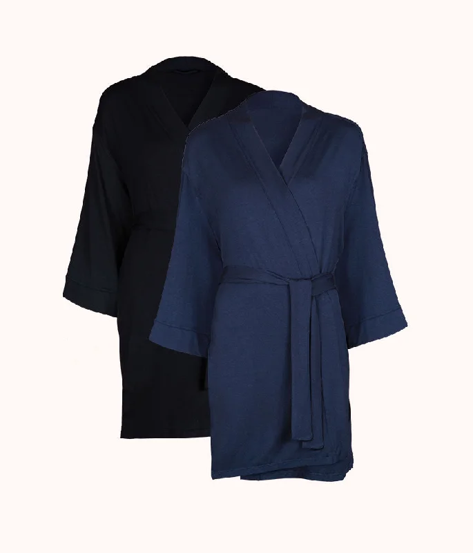 The Kimono Bundle: Jet Black/Midnight Navy