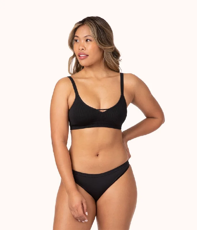 The Seamless Thong: Jet Black