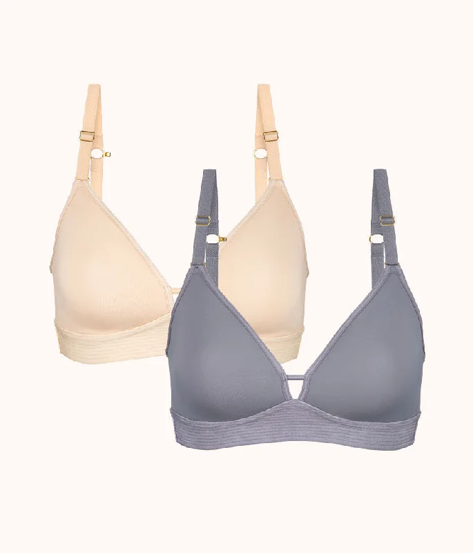 The Spacer Bra Bundle: Toasted Almond/Smoke