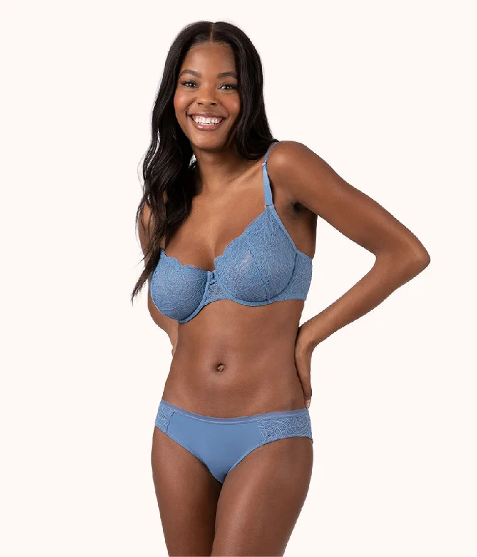 The Unlined Lace Bra: Vintage Indigo