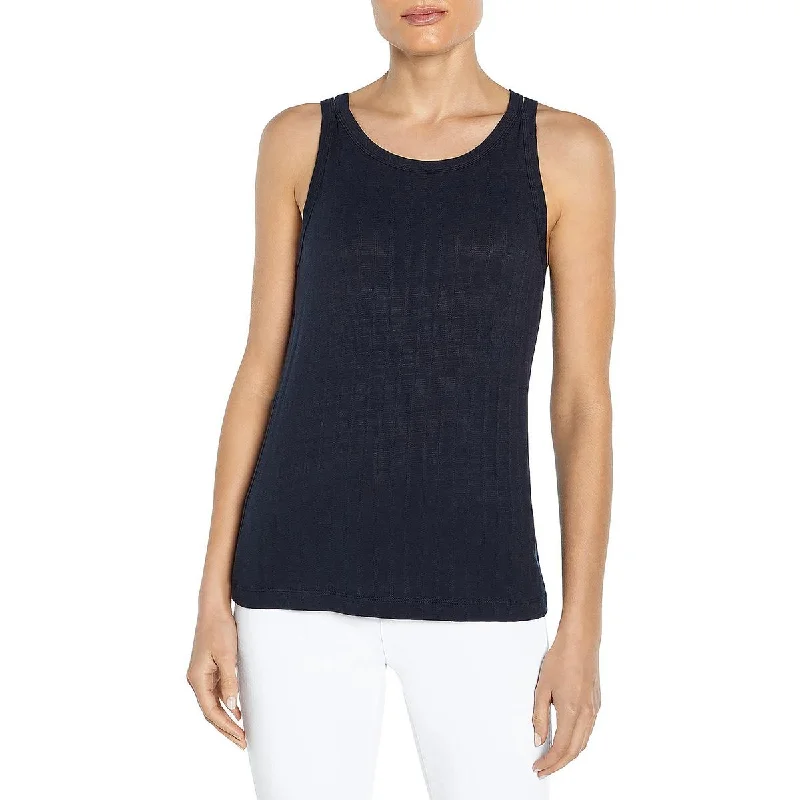 women's top cashmere -Three Dots Womens Pointelle Sleeveless Tank Top