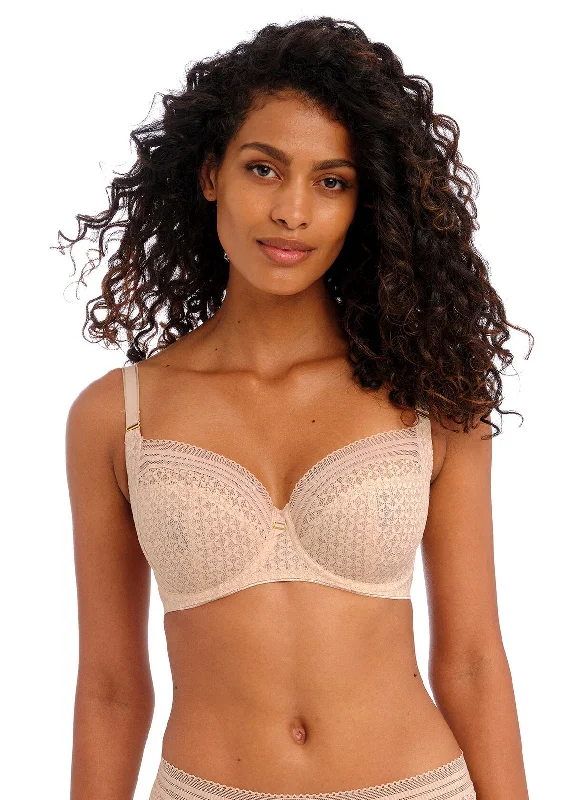 Viva UW Side Support Bra In Lace Natural Beige - Freya