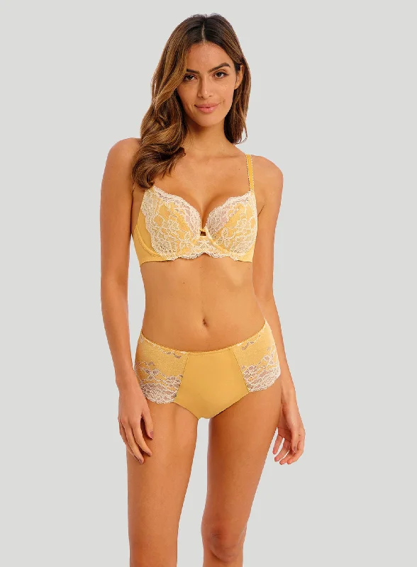 Wacoal: Florilege Underwire Plunge Bra Honey