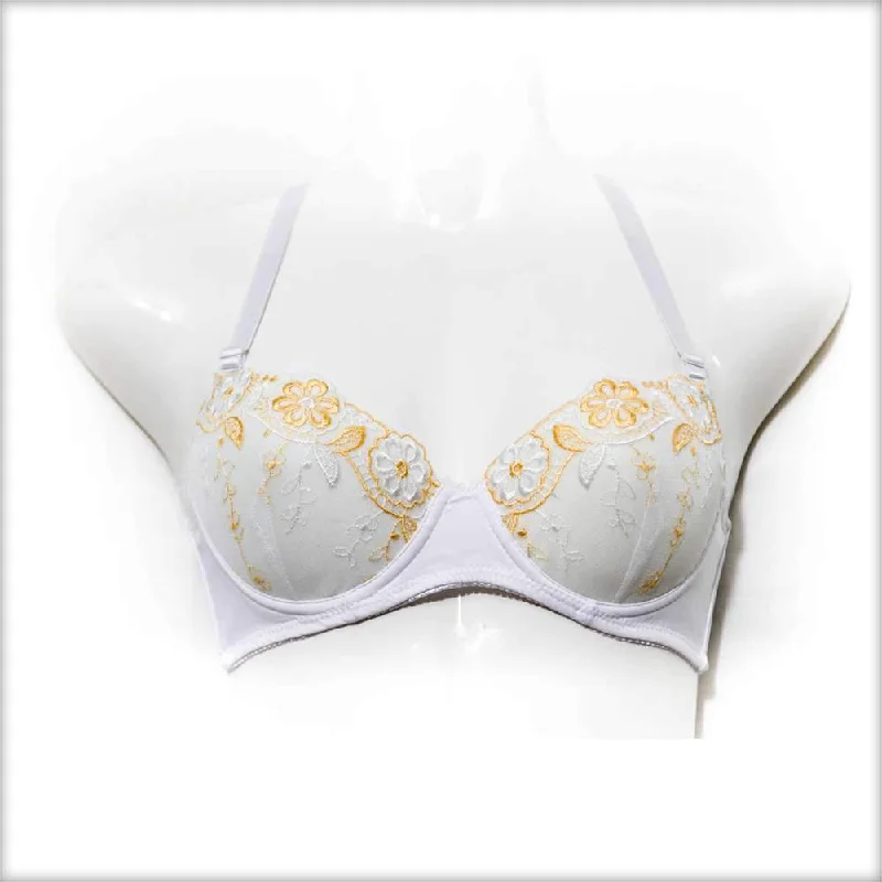 White Underwired Single Padded Bra