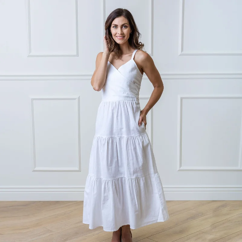 Tiered Wrap Dress