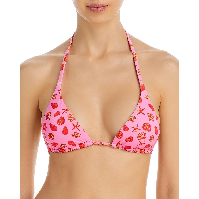 Aqua Swim Womens Printed Nylon Bikini Swim top