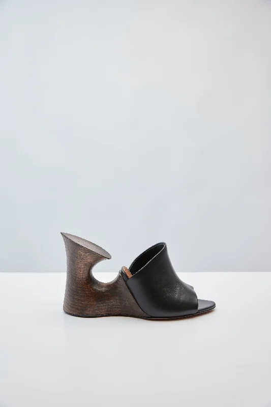 Alaïa Wooden Mules 100