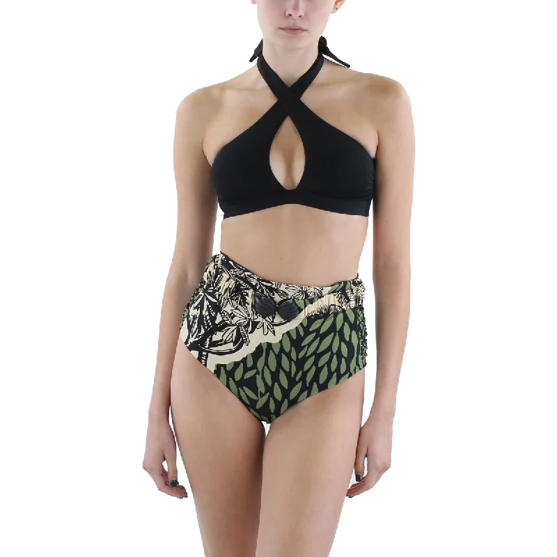 Johanna Ortiz Womens Uganda Printed High Waist Swim Bottom Separates