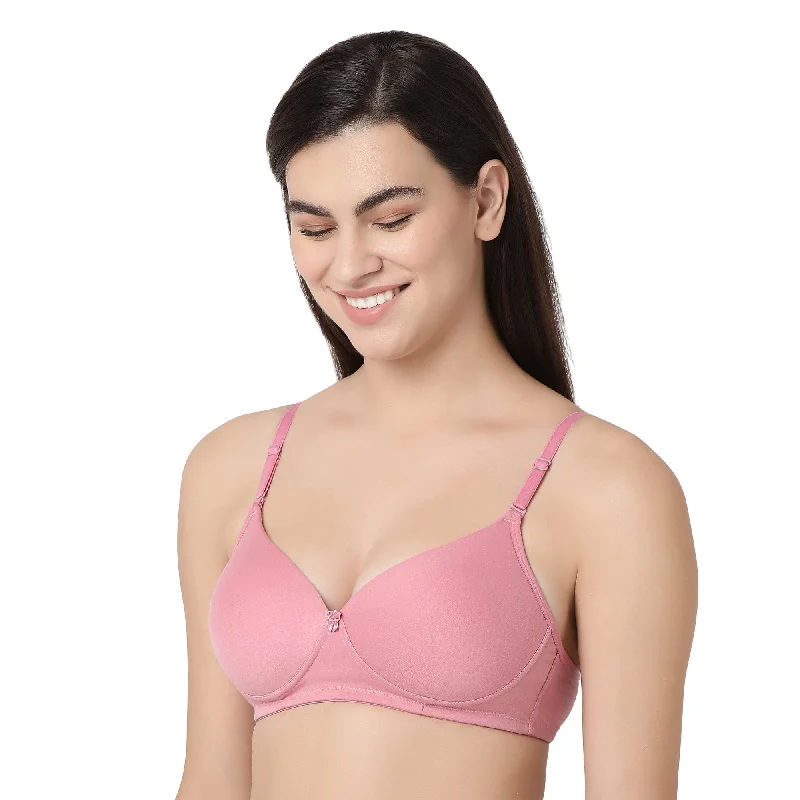 1253  Padded T-Shirt  Bra Onion Pink