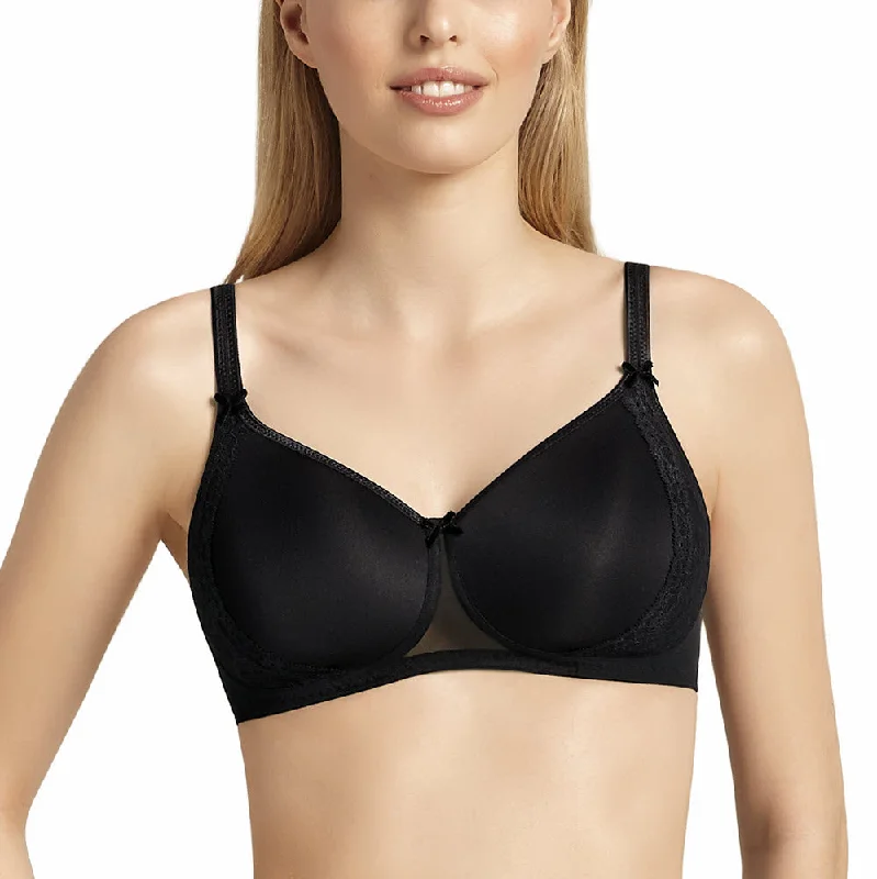 Anita Lace Rose Black Wireless Contour Bra 5618