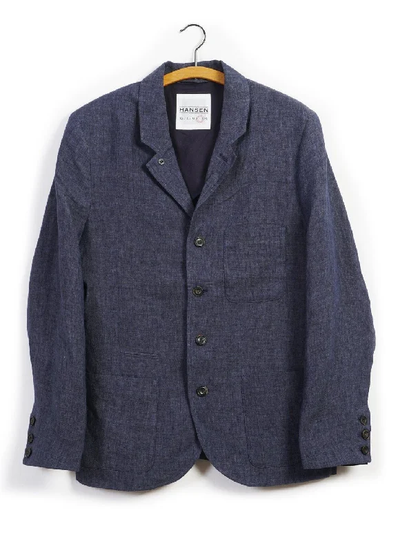 ANKER | Casual Four Button Blazer | Blue Delave