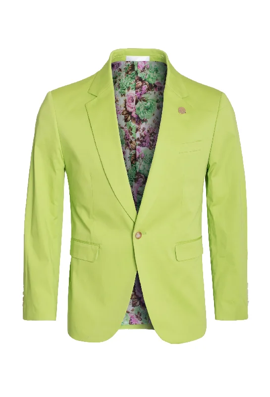 Men's  Cotton-Stretch Fashion Blazer Apple green 9010