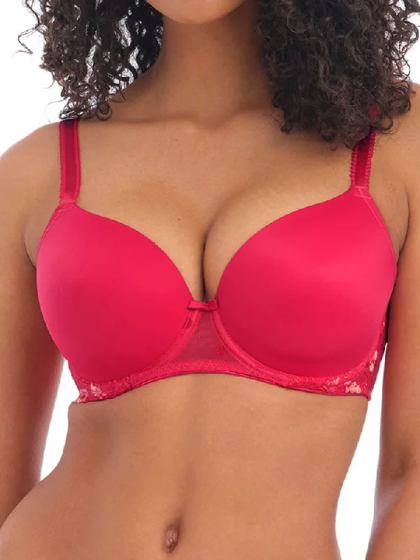 Awakening Demi Moulded Bra - Red