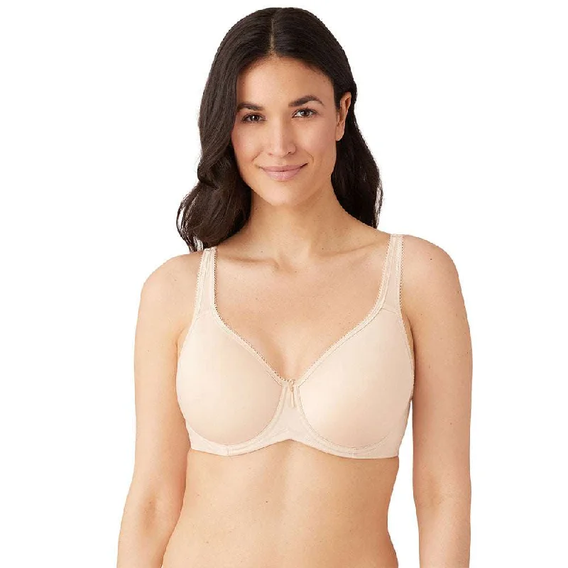 Basic Beauty Padded Wired Full Coverage Full Support Everyday Comfort Spacer Cup Bra-Beige