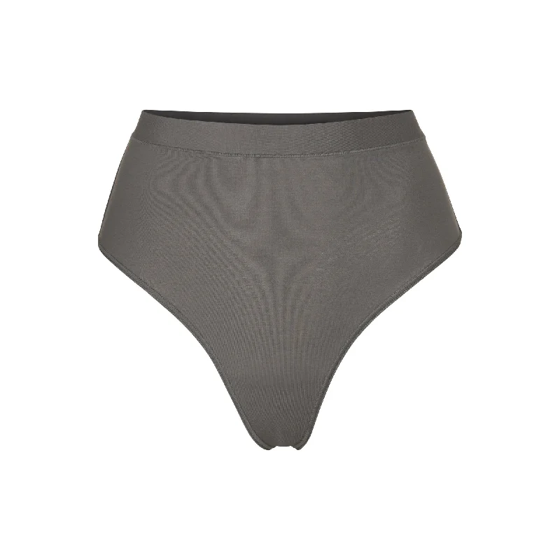 BODY BASICS HIGH WAIST THONG | DEEP SEA