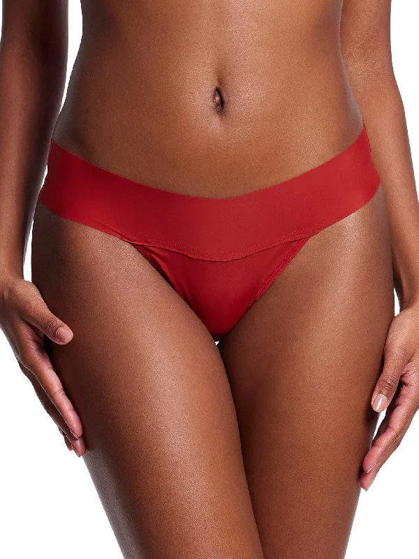 BreatheSoft® Natural Rise Thong Sundried Tomato Red